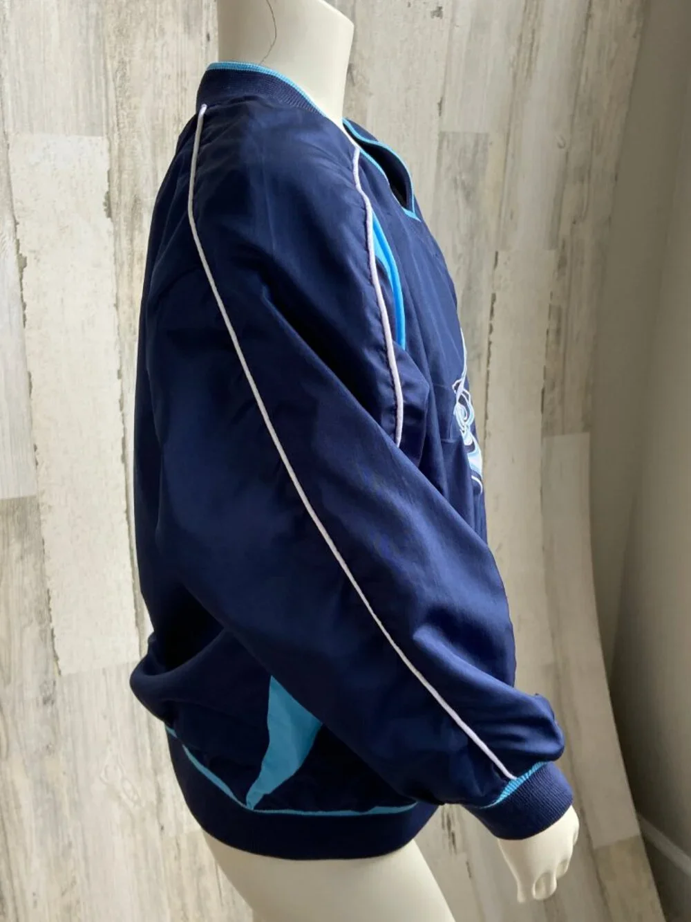 MLB Tampa Rays Youth Size Small 6/7 V-Neck Pullover Jacket Genuine Merchandise